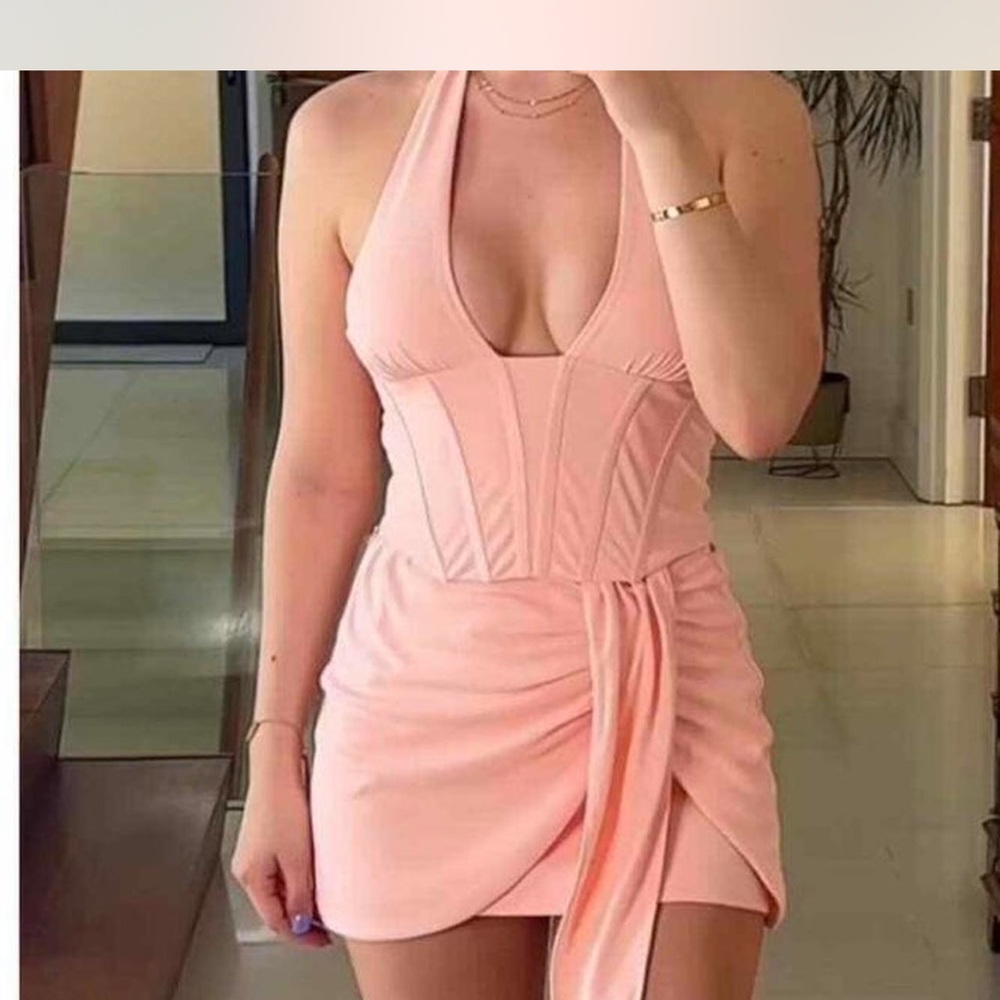 Zara Blush Pink corset top